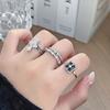 Новый продукт Модное кольцо-звезда с двойным слоем Zir*****Ручка Простой модный регулируемый набор колец для женщин