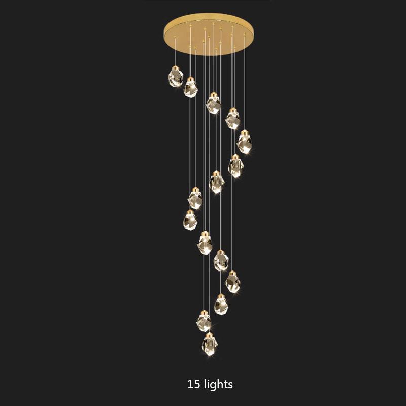 Легкая роскошная хрустальная люстра, современное украшение для дома, внутреннее освещение, гостиная, спальня, светодиодная люстра-ветвь, потолочная