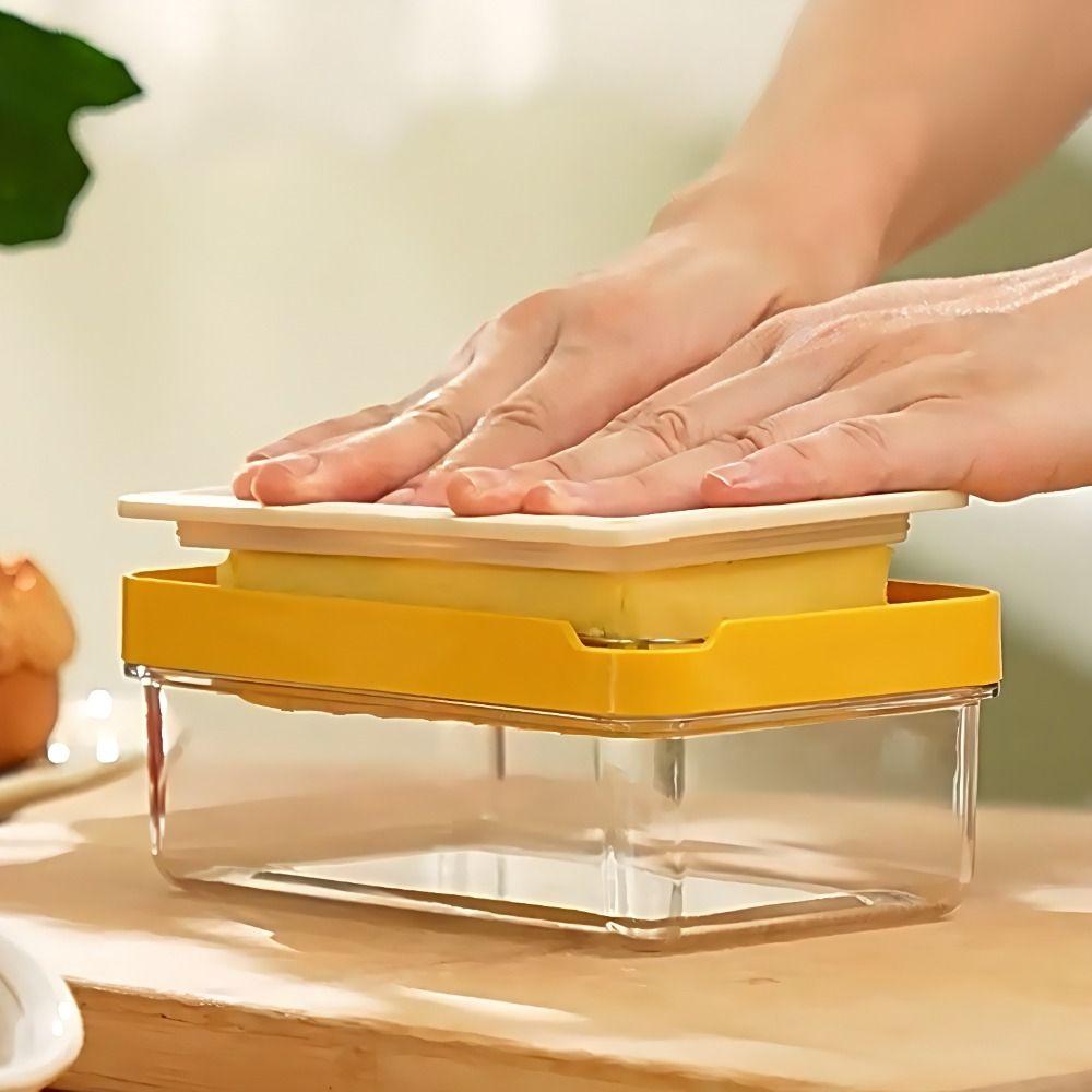 Leak Proof Butter Preservation Box Transparent Butter Slicer Box Creative Butter Keeper Lunch