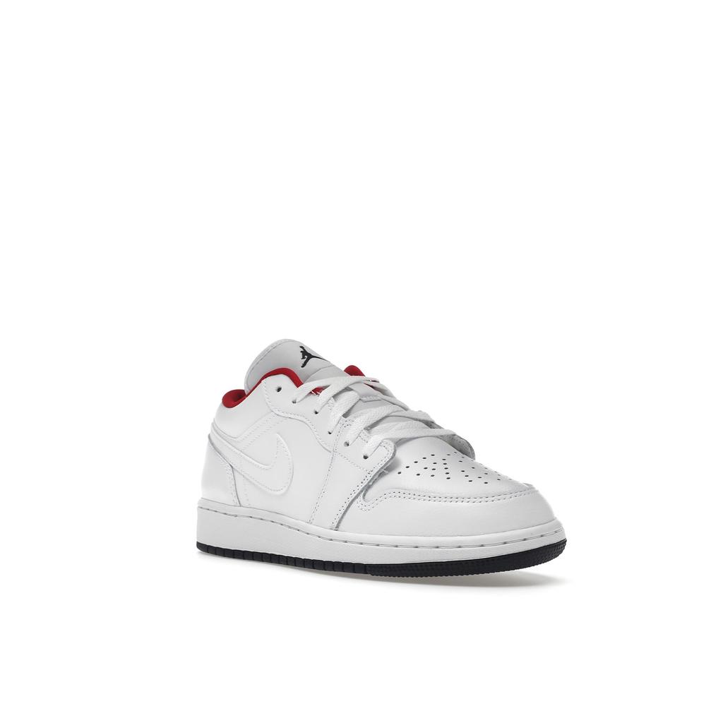 Детские кроссовки Air Jordan 1 Low GS White Gym Red University-Blue Black 553560-164