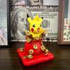 13cm Pikachu Gk Figure Gold Coin Themed Collectible Statue Desktop Decor Car Ornament Anime Peripheral Toy For Fans