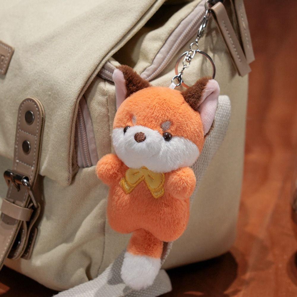 Stuffed Cartoon Animal Keychain Soft Cat Plush Keyring Plush Koala Bag Pendant  Kids Gifts