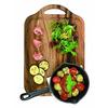 PEARL METAL Acacia Cutting Board, Large, Style Plate, C-9135