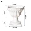 Nordic White Flower Vase Simple Flower Pot Storage Bottle Imitation Creative Flower Pot Home Wedding Decoration Ornament