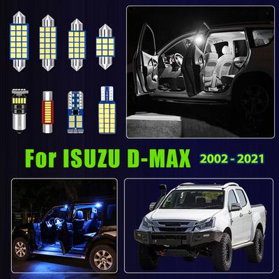 Для ISUZU D-MAX Dmax 2002 - 2013 2014 2015 2016 2017 2018 2019 2020 2021 8 шт. Автомобильные светодиодные лампы Салонный свет Фонарь багажника Аксессуары