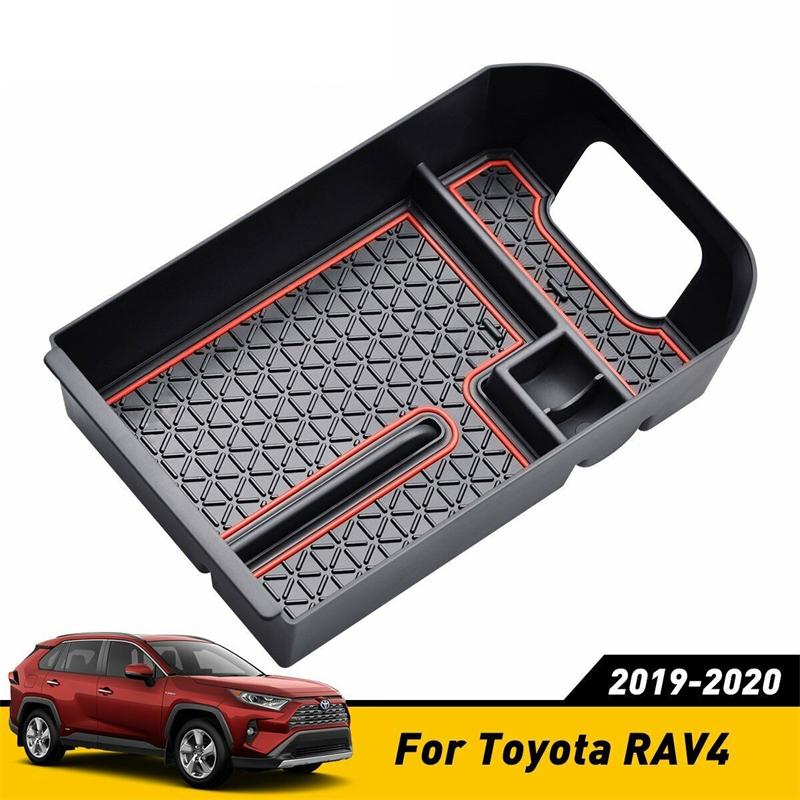 Для Toyota RAV4 RAV 4 2019 2020 Центральный ящик для хранения вещей Подлокотник Держатель для перчаток Пластина Автомобильный контейнер Органайзер Автомобильные аксессуары