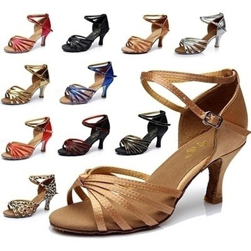 Модные женские туфли для бальных танцев, танго, латиноамериканские танцевальные туфли, туфли на среднем каблуке для вечеринок