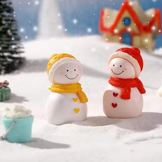 Счастливого Рождества Парные Украшения Мини Милые Куклы Влюбленных Сказочный Сад Ландшафт Предметы Интерьера Украшения для Автомобиля Свадебные Подарки