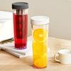 1L Cold Water Kettle Transparent Plastic Jug with Wide Mouth High-capacity Beverage Pot for Water Juice Iced Tea Milk