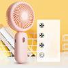Мини ручной вентилятор портативный маленький вентилятор, USB зарядка, 3-скоростной ручной вентилятор подходит для офиса, путешествий на открытом воздухе и кемпинга