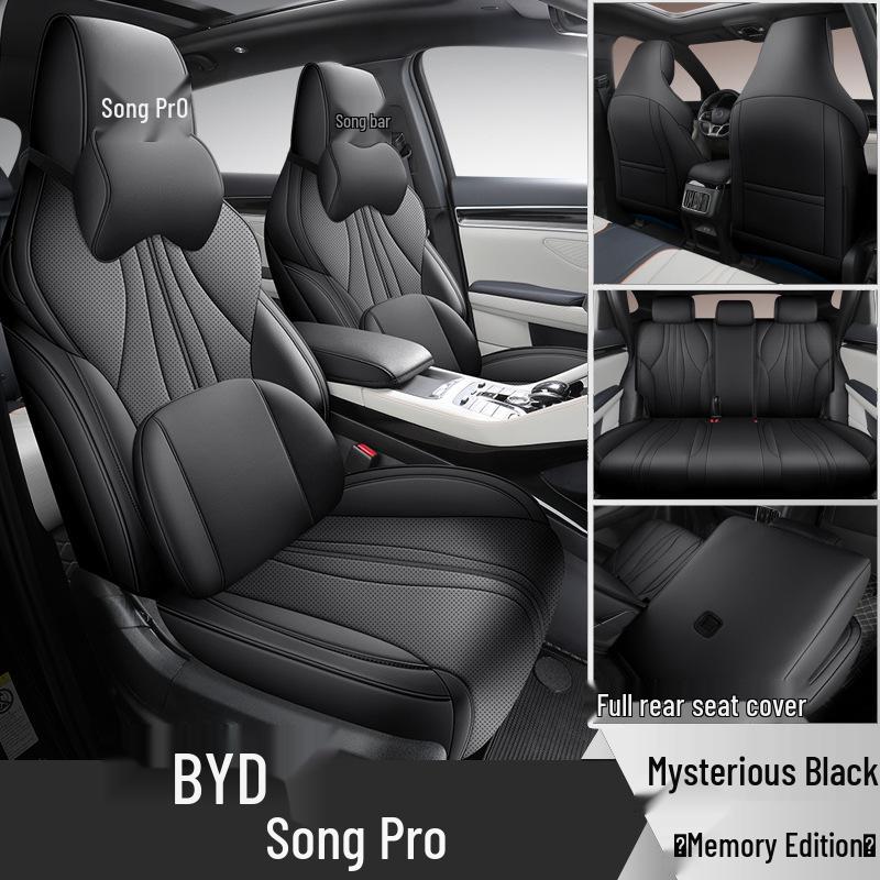 All-Season Leather Car Seat Cover for BYD Song Pro: Full Surround Design