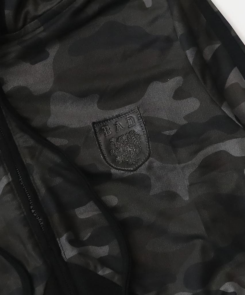 Badblood [Aqua] Винтажная толстовка на молнии Club Slim Fit - Черный камуфляж