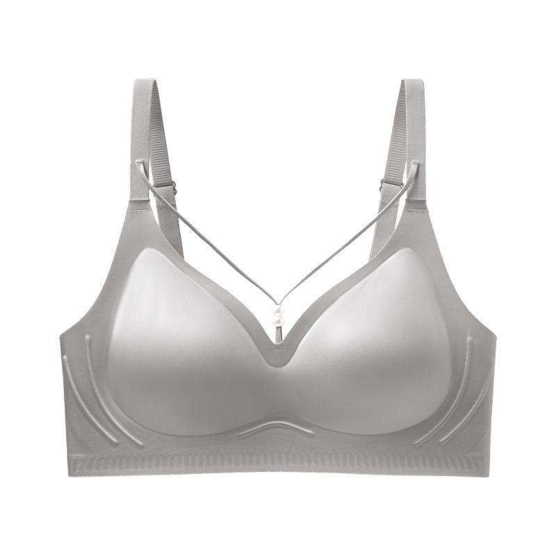 Бесшовный беспроводной бюстгальтер: Мягкая поддержка, Предотвращает обвисание, Разработано для большой груди