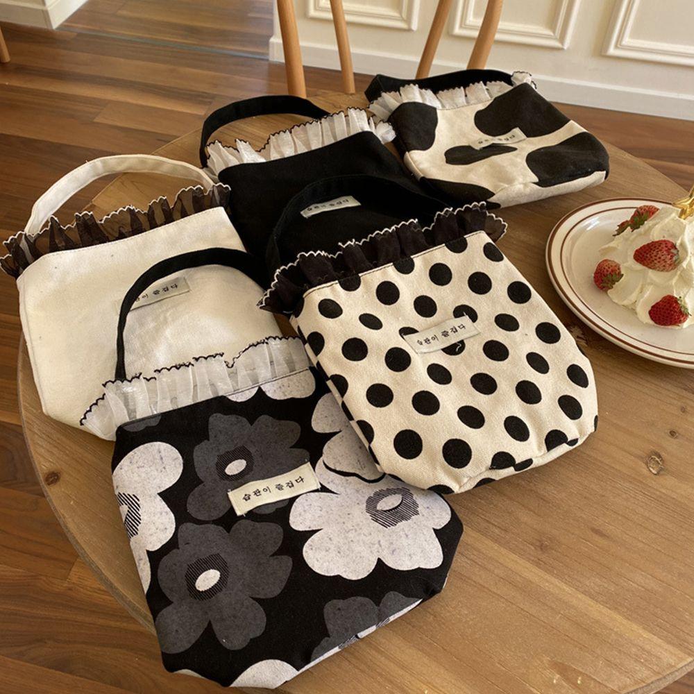 Сумки-ведра Темперамент Весенние сумки для пикника Корейский стиль Холщовые сумки Сумки для ланча Женские сумки