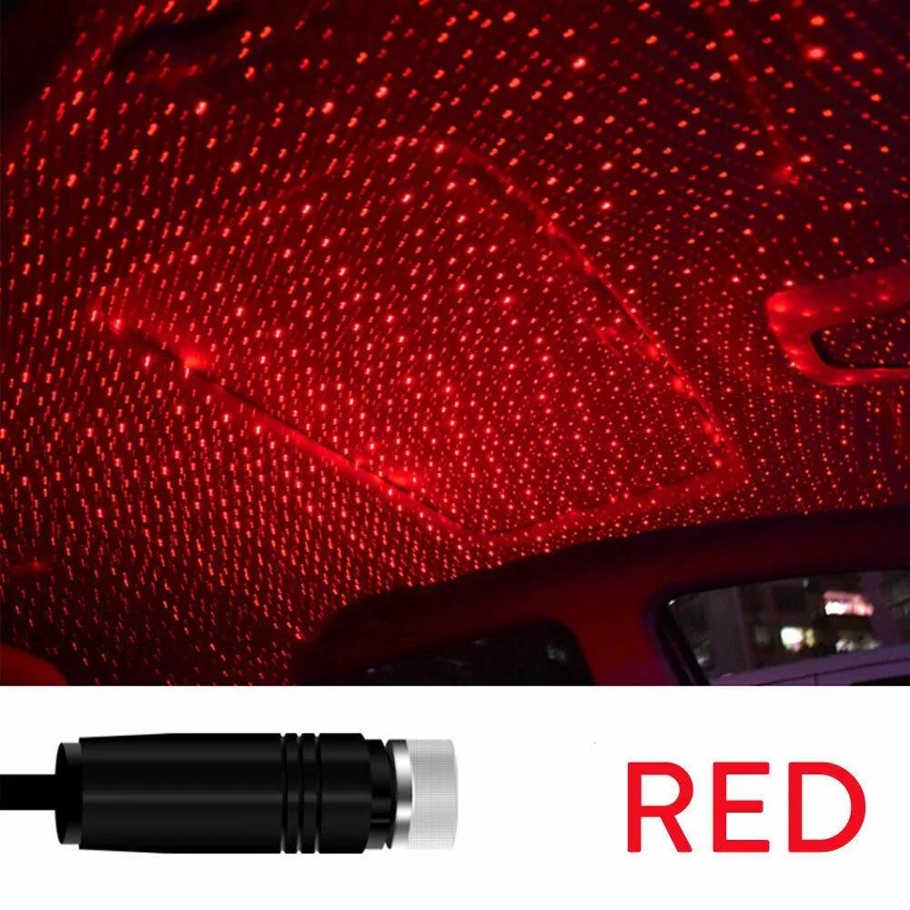 Mini LED Car Roof Star Night Lights Projector Light Interior Ambient Night Starry Sky USB LED Decorative Lights Plug and Play