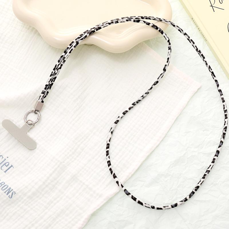 Цепочка для телефона с леопардовым принтом - Универсальный короткий шнурок и ремешок через плечо