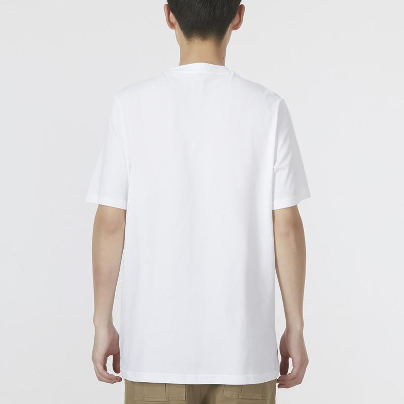 Adidas Футболка с коротким рукавом и большим логотипом, повседневная, мужская, белая, HG2179