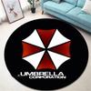 R-Resident Evil Ковер круглый с принтом Umbrella для гостиной, спальни, красивые коврики, нескользящий коврик для двери, напольные коврики, подарок на день рождения