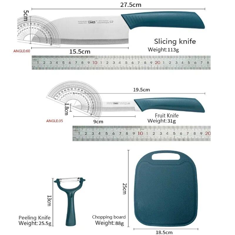 4 шт., набор ножей из нержавеющей стали, нож для овощей, фруктов, разделочная доска, картофелерезка, овощечистка, нож, кухонные аксессуары