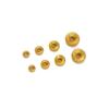 5Pcs Copper Sand Gold Hexagonal Spacer Beads For DIY Jewelry Making Bracelet Earring Necklace