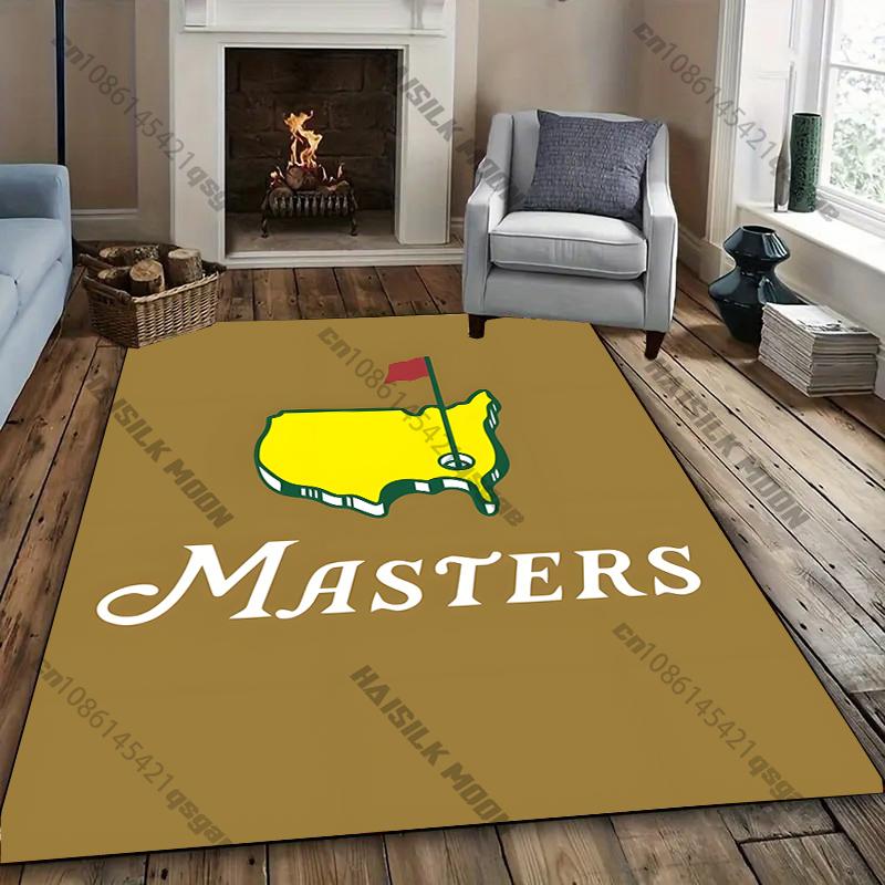 3D P-Prem1um Golf M-Masters Logo Carpet New Release! Rug for Living Room Bedroom Sofa,Office Areas,Durable Machine Washable Mat