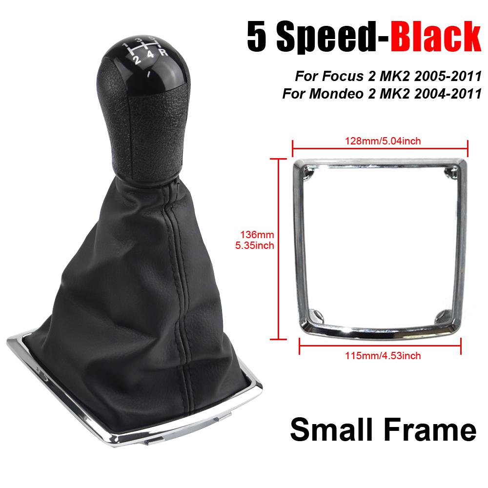 5 6 скоростей MT ручка переключения передач рычаг переключения передач чехол багажника для Ford Focus 2 Mondeo MK2