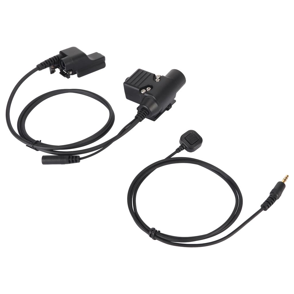 U94 PTT Adapter Durable Portable Military Intercom Headset Adapter for MOTOROLA XTS2500
