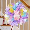 Hanging Easter Dwarf Rabbit Wreath Handmade Door Hanging Garlands  Kids Gifts