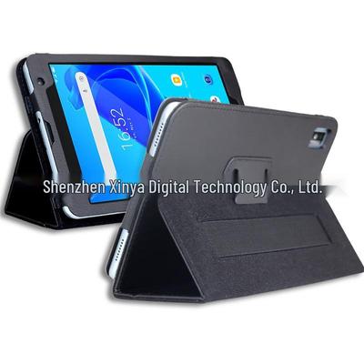 Защитный кожаный чехол для Blackview Tab6 8" с подставкой для руки и подставкой, узор "личи", складная конструкция для TAB5.