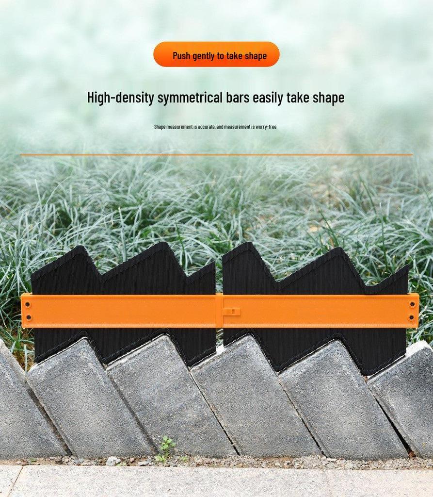 Блокируемый контурный шаблон: Неправильная дуговая линейка для деревообработки и измерений