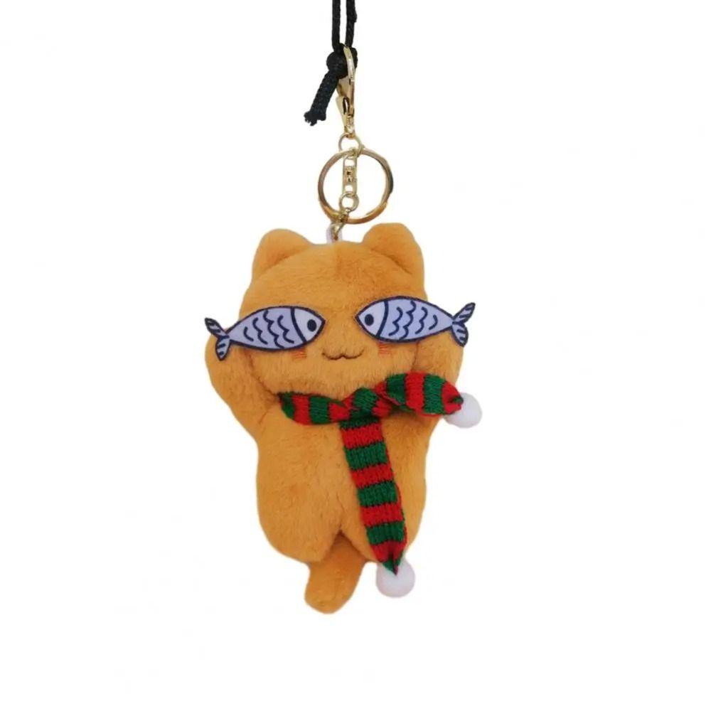 Cartoon Anime Cartoon Kitten Stuffed Doll Cat Cat Plush Keychain  Bag Pendant