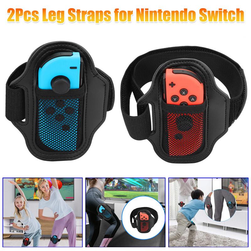 2 шт. ремень на ногу для Switch Sports Play Soccer, для Joycons Switch Oled Model Controller, игровые аксессуары, регулируемый эластичный ремешок