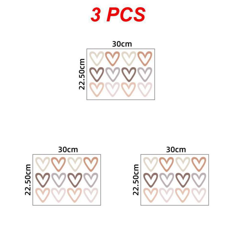 1~10 шт. Новые наклейки на стену в стиле бохо с сердечками, самоклеящиеся наклейки на стену, декоративные наклейки для детской спальни, домашнего декора, стены