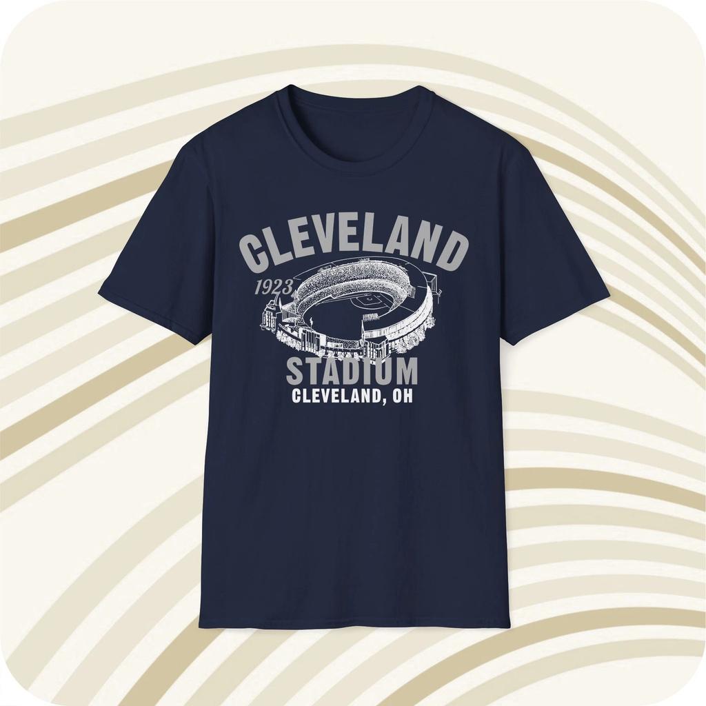 Cleveland Stadium 1923 Classic Cut Baseball T shirt - Cleveland Gaurdians