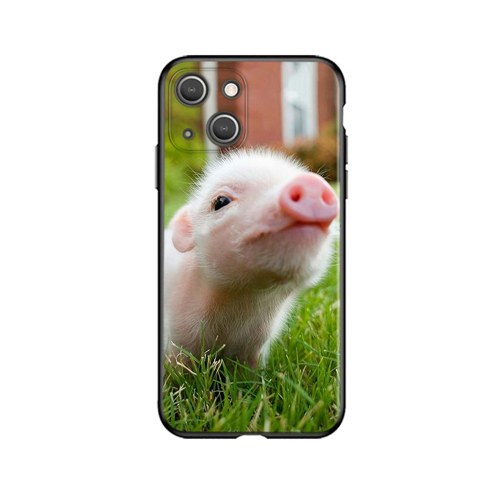 For Xiaomi Poco F3 M3 X3 GT Mi 11 11i 11T Ultra Redmi Note 10 10S The Pink Pig Cute For iPhone 13 Mini Pro Max Phone Case