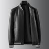 New Autumn and Winter Genuine Leather Jackets Cowhide Leather Jackets Casual Tops Men's Fashion Trend Baseball Collar Jackets