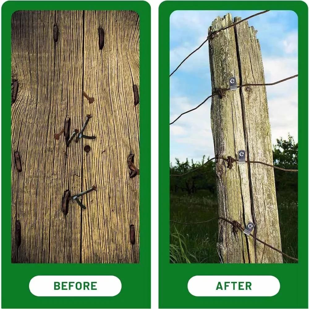 100x зажим для проволочной сетки, крепежный винт из оцинкованной стали, панель из сварной сетки