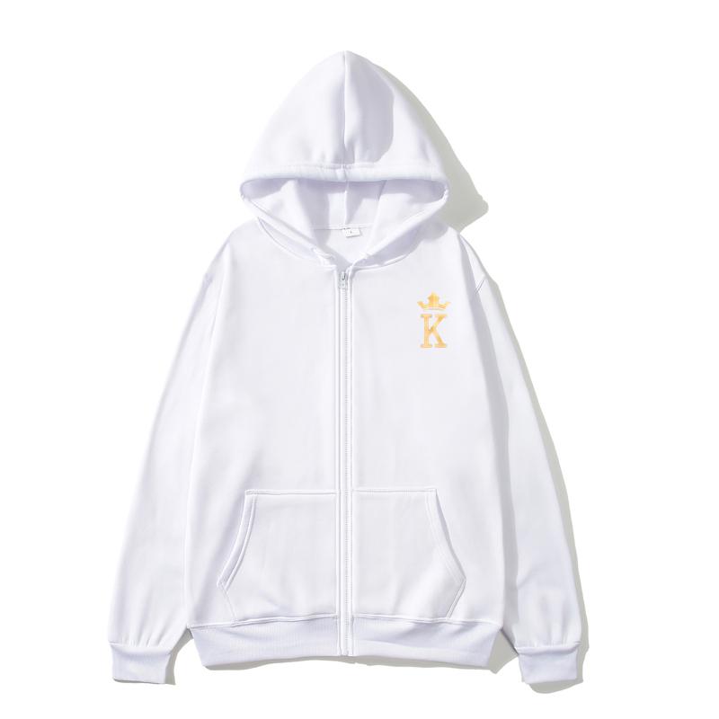 Маленькая толстовка с капюшоном King Zip, модные большие толстовки с капюшоном, женские толстовки с карманами и длинными рукавами, маленькая толстовка с капюшоном King Zip, женские толстовки