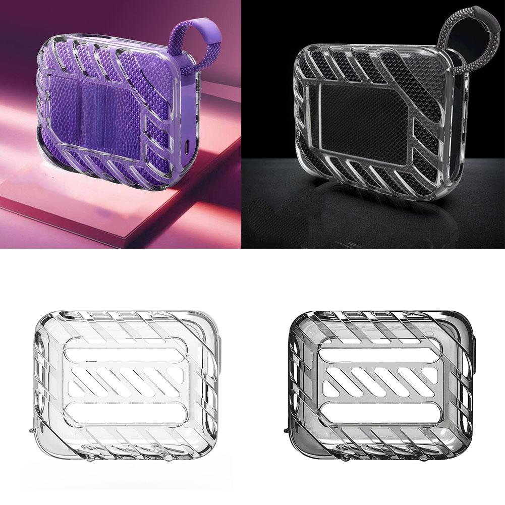 Прозрачный чехол из ТПУ для JBL GO 4, устойчивый к падениям и царапинам, защитный чехол с полым силиконом B9H7