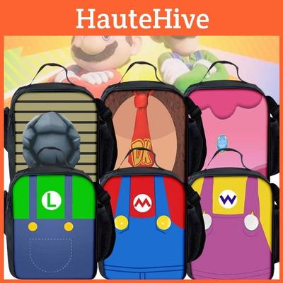Стильный набор рюкзака Mario 2023 для студентов включает сумку для ланча и пенал