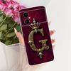 Чехол-бампер для Xiaomi Poco M4 5G, роскошный, буквы от A до Z, модная корона, 2D-рисунок, силиконовый корпус для телефона, для PocoM4 5G 22041219PG