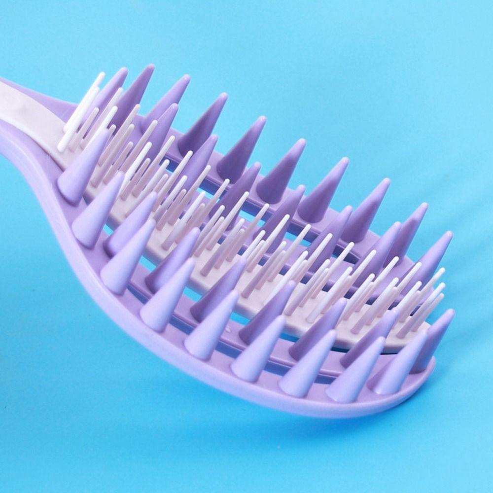 Plastic Hairdressing Comb 2 in 1 Openwork Comb High Quality Massage Comb Wash Hair