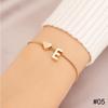 Простой Модный Браслет с Письмом Любви Ретро Регулируемый Браслет из Сплава с Буквами Женские Украшения для Рук CLE
