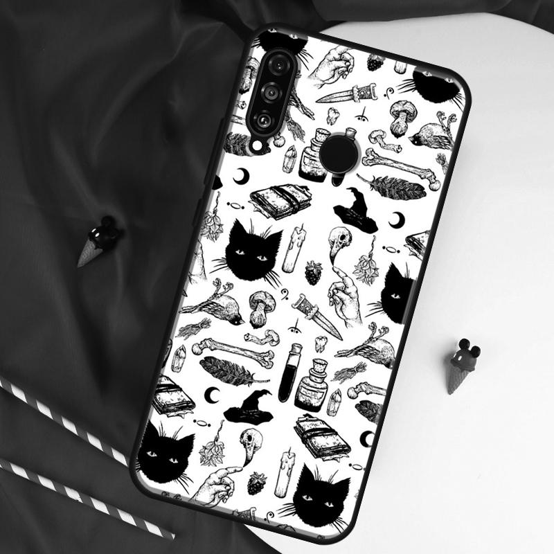 Чехол для Huawei Nova 8i 7i 11i 12i 12s 9 10 SE Y90 Y60 Y70 Y72 Y61 Y91 P30 P40 Lite P60 Pro с рисунком 'Ведьмачество Ведьминый Кот'