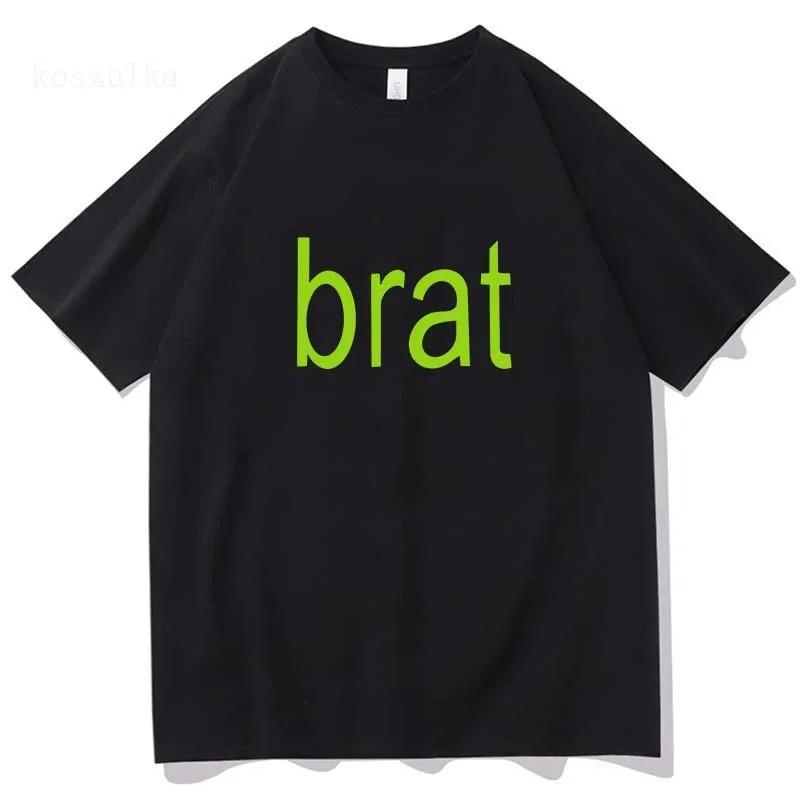 T-Shirt Brat Album Print Men Women Cotton Hip Hop Oversized Tshirt Short Sleeve T Shirt