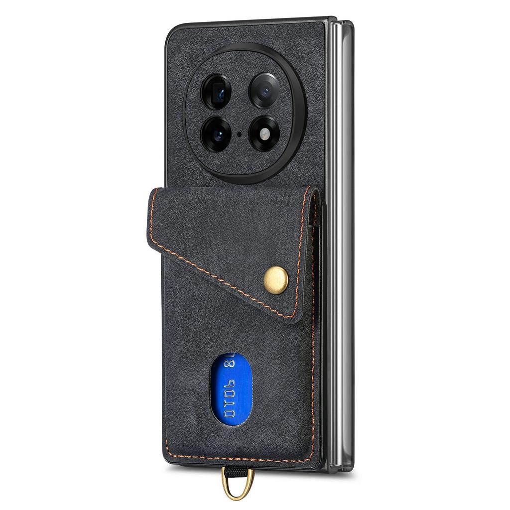 For Oppo Find N5 5G Case with Card Holder Kickstand Leather Phone Back Cover