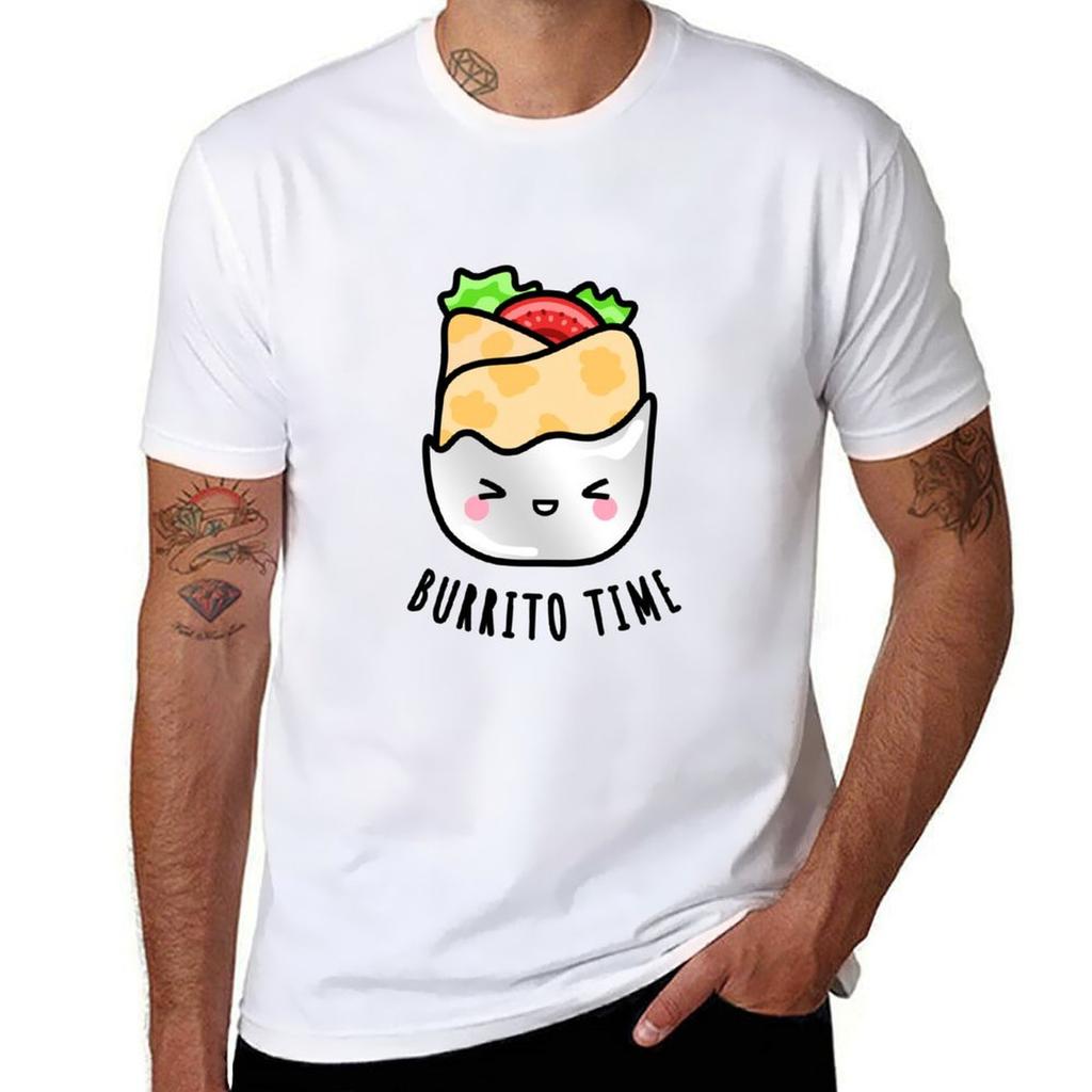 Повседневная Кавайи мужская Футболка BlueberryMoon от shirts men t t Рисунки для мужчины Милый Буррито для печати Wrap Иллюстрация shirts