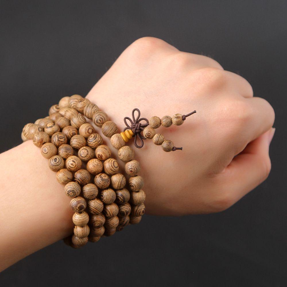 НОВИНКА Горячая Распродажа Тибетский Буддийский Браслет Украшения Бусины Венге Мала Браслет Молитвенные Бусины Будда Розарий