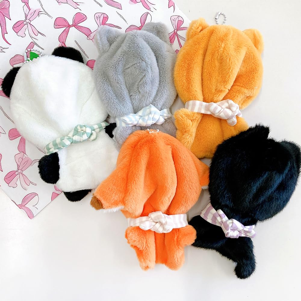 Кигуруми Волка с Нагрудником для Плюшевых Игрушек (10см) - Плюшевая одежда, Аксессуары кигуруми, Отаку-активности, Кукла, Маскот, Костюм для Kpop-куклы [Б/у]