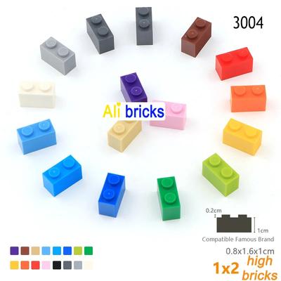 25 шт. Конструктор DIY Толстые Фигурки Кирпичики 1x2 Точки Образовательный Креативный Размер 1*2 Точка Совместимый с 3004 Игрушка для Детей